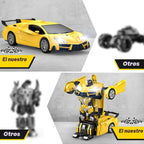 Qumcou Coche de Control Remoto Transformable 1:16, Juguetes para ni...
