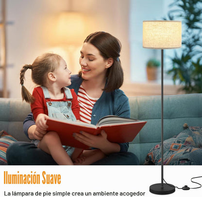 Ambimall Lámpara de pie moderna de 60 pulgadas con pantalla, lámpar...