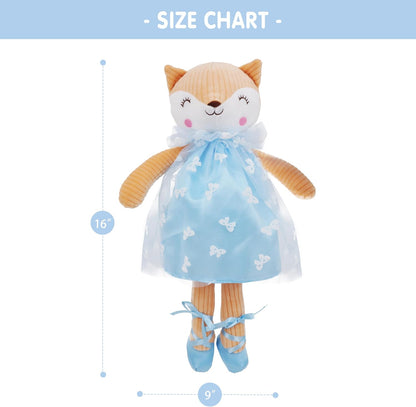 June Garden Muñeca de peluche personalizada de 16" Joesie Fox B...