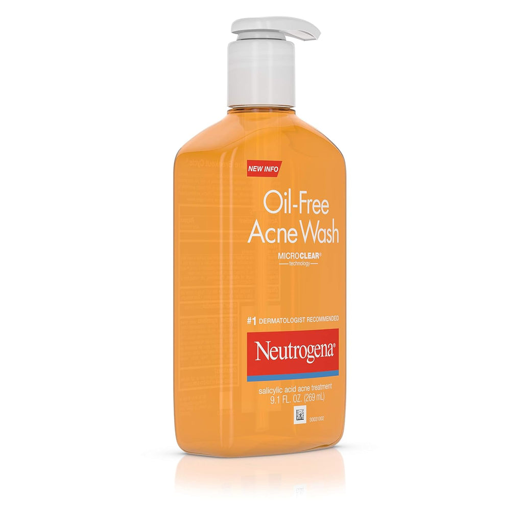 Neutrogena Lavado de acné, sin aceite, 9.1 oz