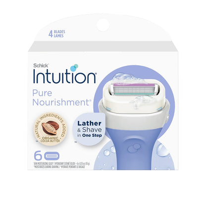 Recambio Schick Intuition, Navajas de Nutrición Pura para Mujeres |...