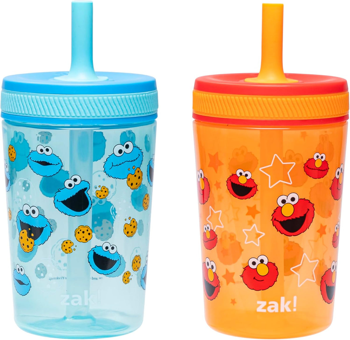 Zak Designs Vasos para niños pequeños Sesame Street Kelso para viaj...