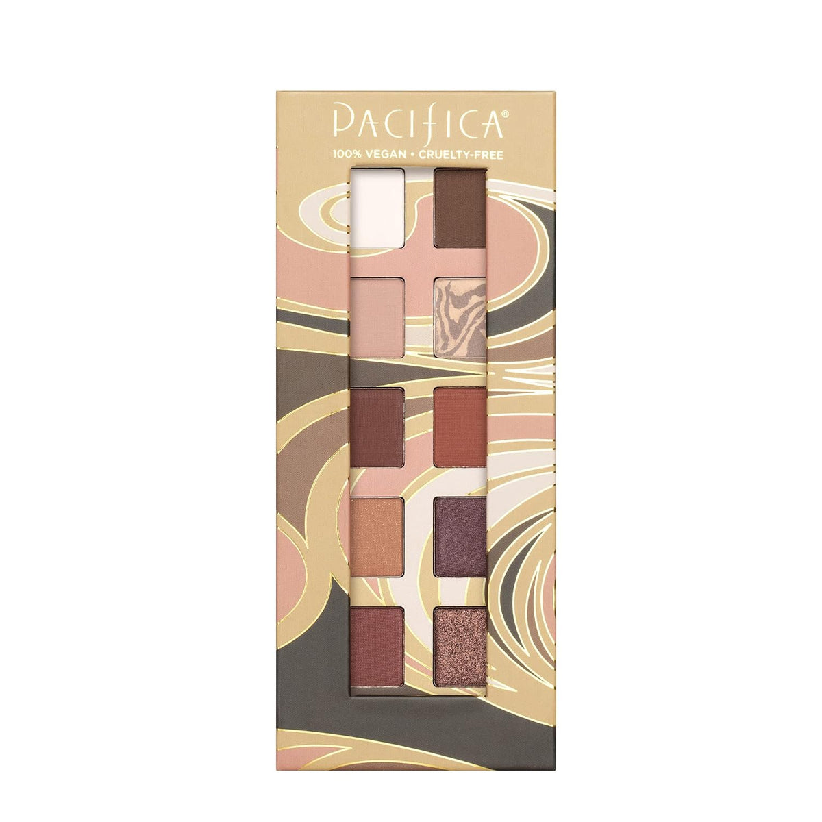 Pacifica Cocoa Nudes - Paleta de sombras de ojos minerales, maquill...