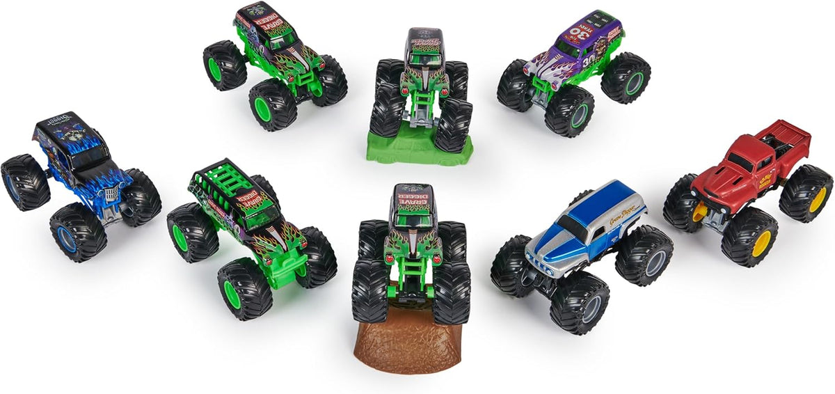 Monster Jam, Paquete de 8 camiones monstruo de Grave Digger del 40º...