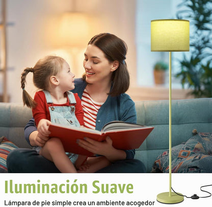 Ambimall Lámpara de pie moderna de 60 pulgadas con pantalla, lámpar...