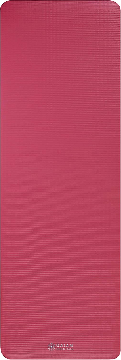 Gaiam Tapete de yoga grueso, esterilla de ejercicio y fitness con c...