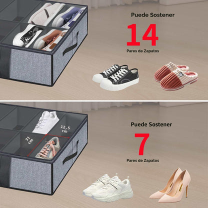 Onlyeasy - Organizadores de almacenamiento para zapatos debajo de l...