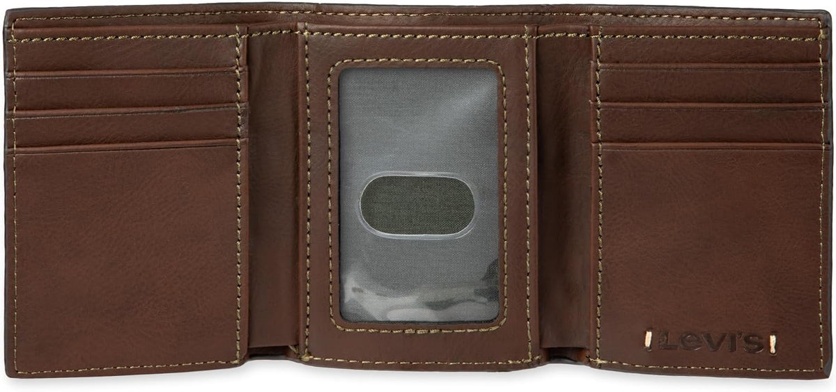 Levi's - Billetera para hombre RFID de tres pliegues, elegante...