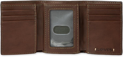 Levi's - Billetera para hombre RFID de tres pliegues, elegante...