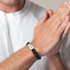 LUXEJEW Regalos para Hombres – Pulsera para Hombre, Pulsera con Ini...
