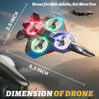 4DRC Aviones de control remoto RC Planes para niños adultos, negro...