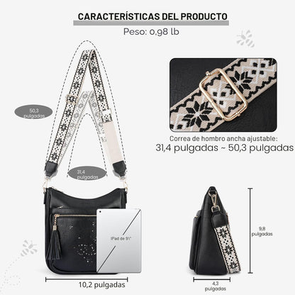 KITEVIUN - Bolsos tipo bandolera medianos para mujer, modernos, bol...