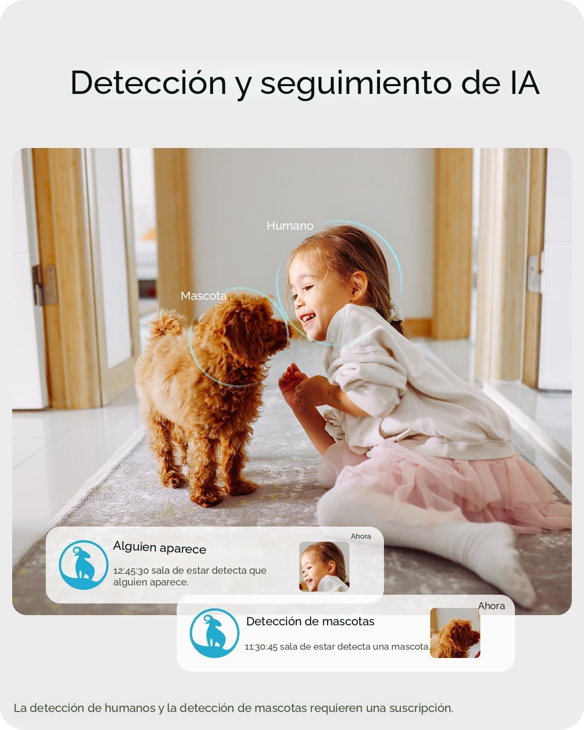 blurams Cámara de seguridad 2K, monitor para bebé, cámara para perr...
