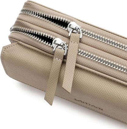 Lanyani Cartera Cruzada RFID con Correa de Muñeca y Bolsillo para T...