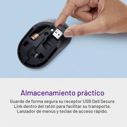 Dell Mouse inalámbrico profesional MS355, clic silencioso, Bluetoot...
