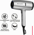 REVLON Secador de pelo Dry Max con difusor para rizos naturales, co...