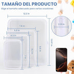 YOPCDJ Funda rígida transparente con cremallera, bolsas transparent...