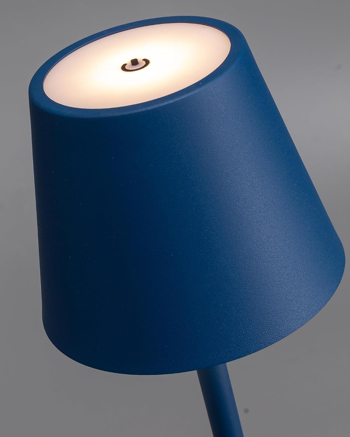 KDG Paquete de 2 lámparas de mesa azules inalámbricas, lámparas de...