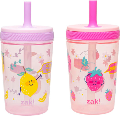 Zak Designs Kelso - Vasos para niños pequeños para viajes o en casa...