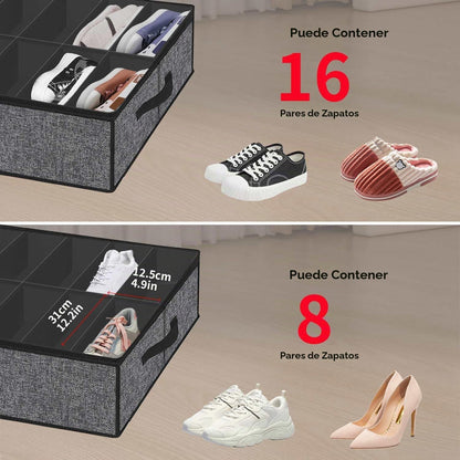 Onlyeasy Organizador Robusto para Almacenamiento de Zapatos Debajo...
