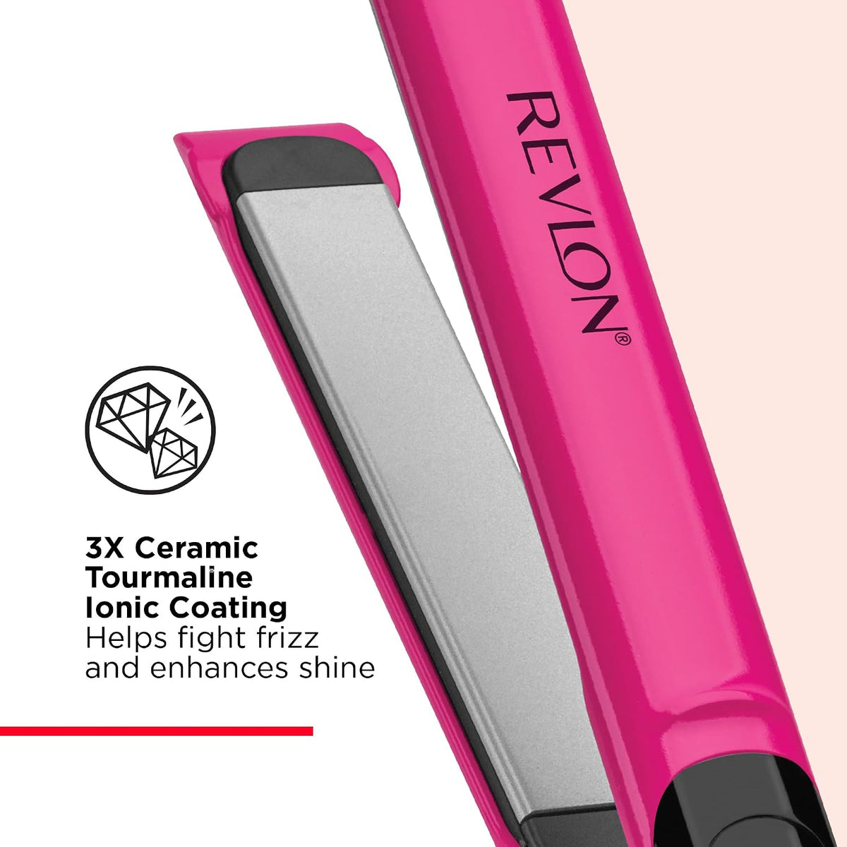 Revlon Plancha plana de cerámica Smooth Brilliance | Smooth Glide y...