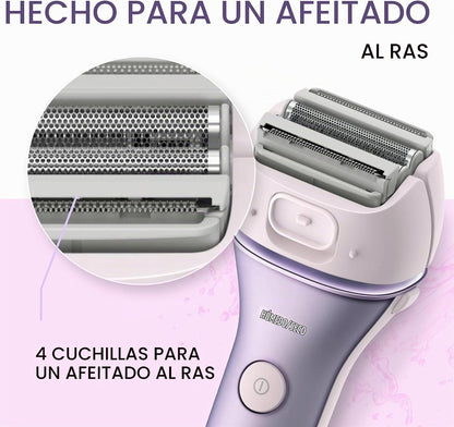 Panasonic Recortadora de bikini para mujer, maquinilla de afeitar e...