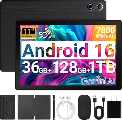 URAO Tableta, Tableta Android 16 de 11" Octa-core 36GB+128GB Gemini...