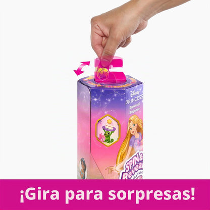 Mattel Disney Princess - Set de moda de muñeca Rapunzel, gira y des...