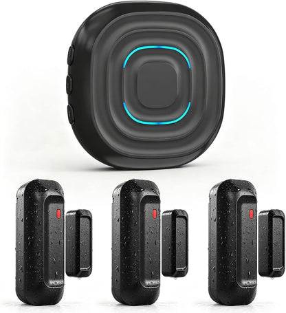 SanJie Timbre de puerta, alarma de puerta 2 en 1 con timbre único o...