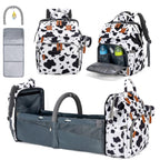 KABAQOO Mochila para pañales con estación de cambio desmontable, bo...