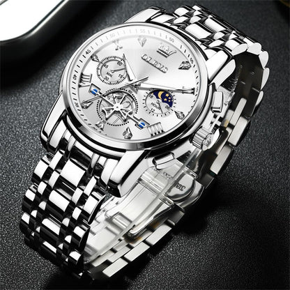 OLEVS Relojes para hombre, resistente al agua, de lujo, gran cara,...