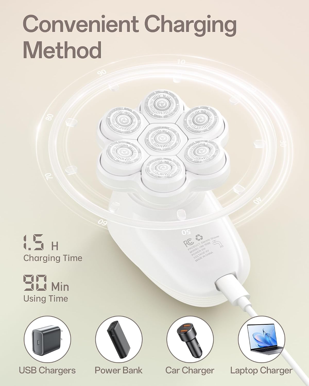 Maquinillas de afeitar eléctricas 5 en 1 para mujer, afeitadoras el...