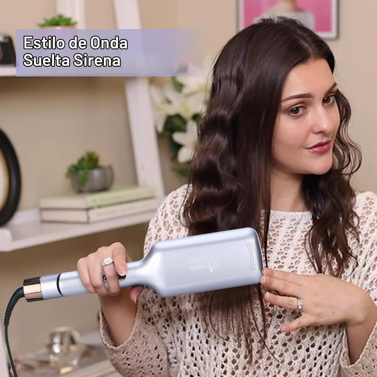 Ondulador de pelo de sirena Aima Beauty Twins de 32 mm (1,25 pulgad...