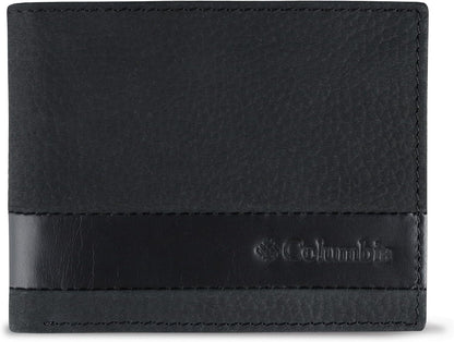 Columbia Billetera plegable delgada RFID para hombre con ventana de...