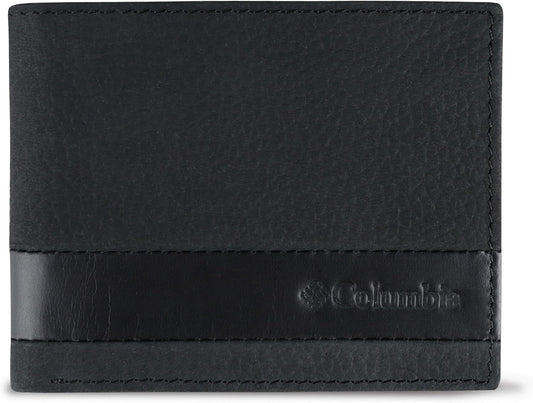 Columbia Billetera plegable delgada RFID para hombre con ventana de...