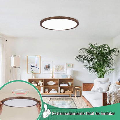 Brightever Lámpara LED de techo empotrada de 12 pulgadas, regulable...
