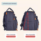 BabbleRoo Mochila para Pañales Extra Grande, Bolsa de Bebé Expandib...
