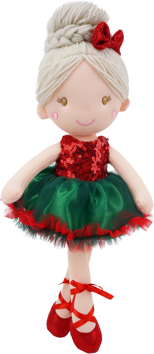 Muñeco de peluche Clara Christmas Ballerina de 16" de June Garden |...