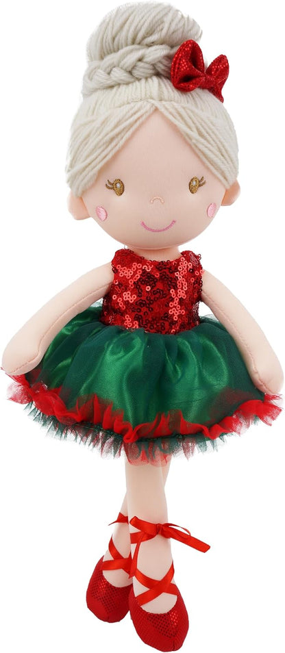 Muñeco de peluche Clara Christmas Ballerina de 16" de June Garden |...
