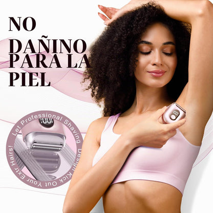 Afeitadora eléctrica inalámbrica para mujer: mini maquinillas de af...