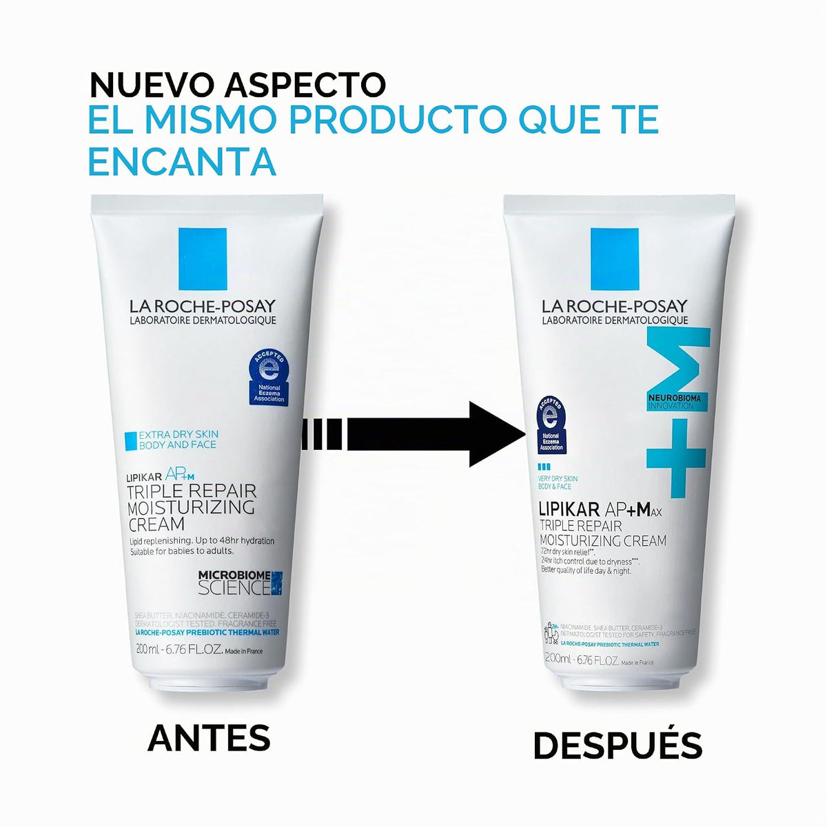 La Roche-Posay Lipikar AP+ - Crema hidratante triple reparadora, lo...