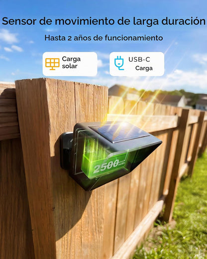 Alarma de entrada FULNIX con receptor portátil recargable y sensor...