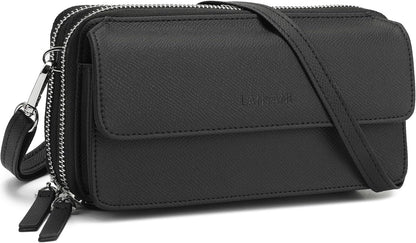 Lanyani Cartera Cruzada RFID con Correa de Muñeca y Bolsillo para T...