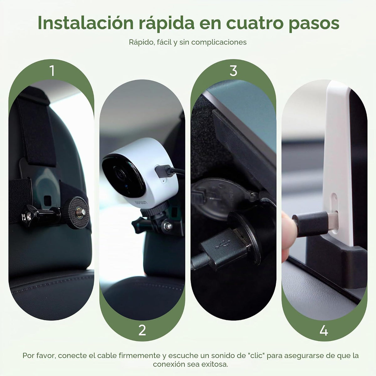 Bonoch Cámara para Coche de Bebé de 5" 1440P, Monitor más Claro, Vi...