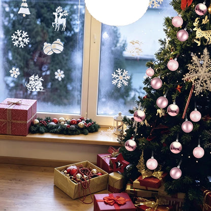 Adornos de bola de Navidad de 30 quilates, decoración de árbol de N...