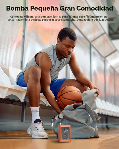 ETENWOLF Bomba de bola P300 Plus, bomba de baloncesto eléctrica par...