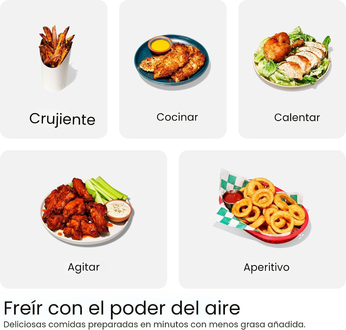 Chefman TurboFry Touch Freidora de Aire Doble, Maximiza las Comidas...