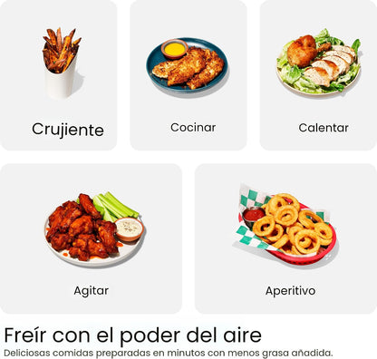 Chefman TurboFry Touch Freidora de Aire Doble, Maximiza las Comidas...