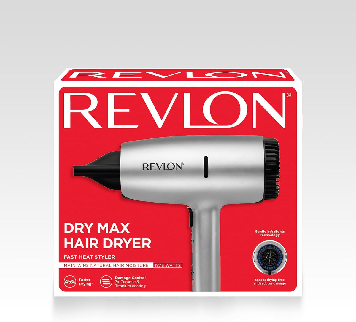 REVLON Secador de pelo Dry Max con difusor para rizos naturales, co...
