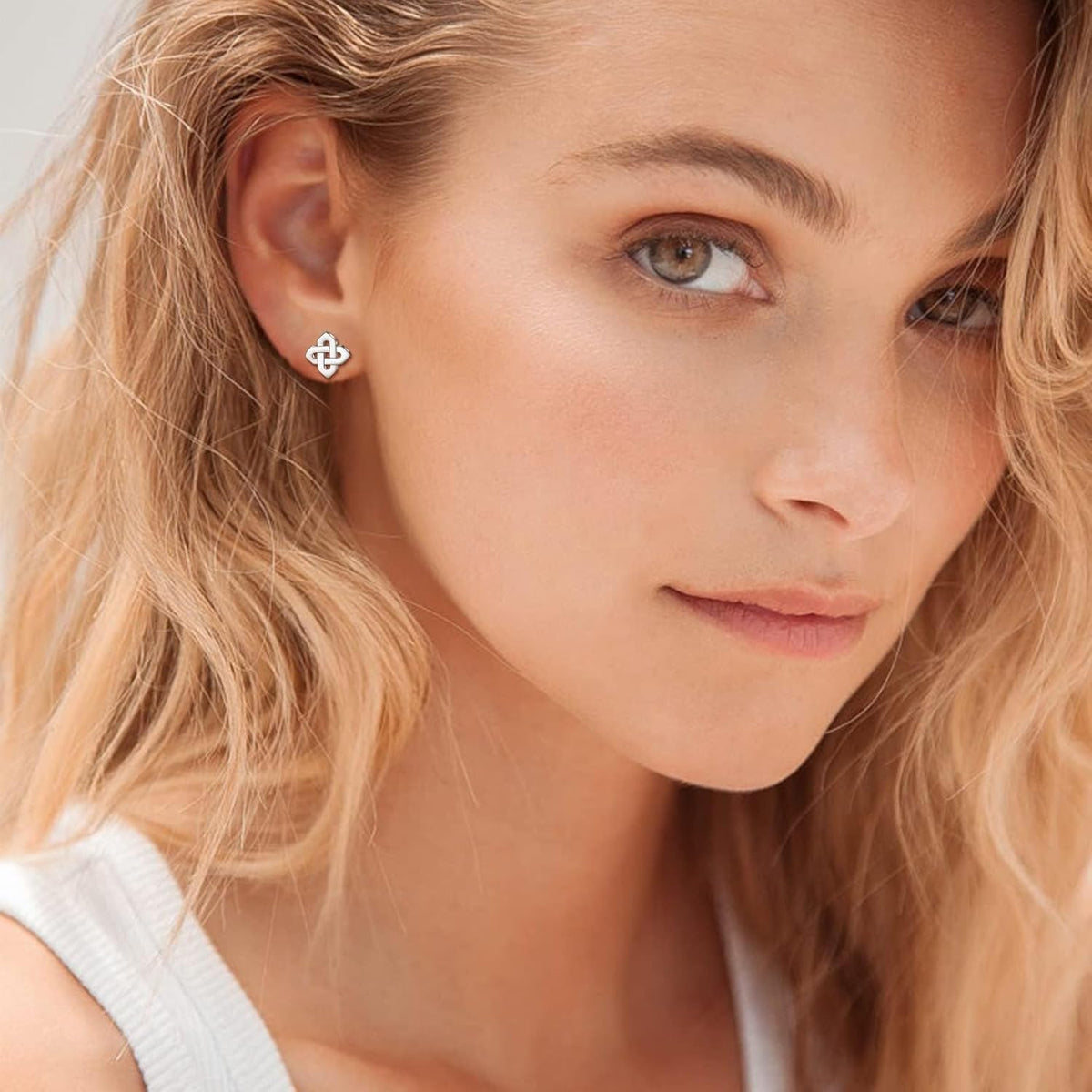 ChicSilver Pendientes celtas para mujer de plata de ley hipoalergén...